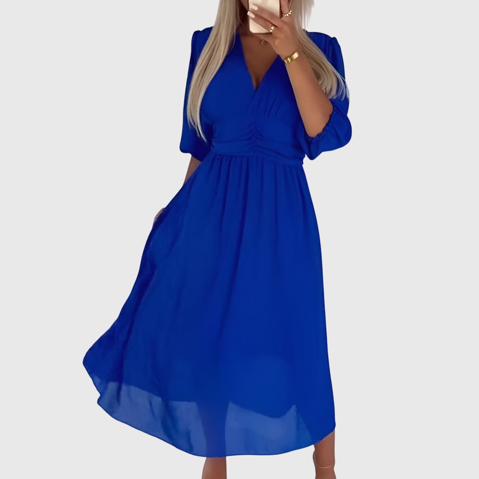 Modehus | Kjole i Lett Silke Chiffon